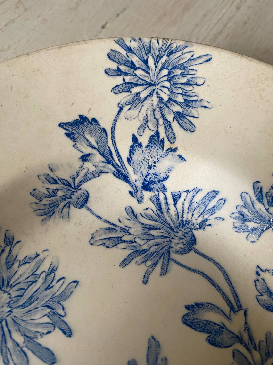 Longwy earthenware oval dish