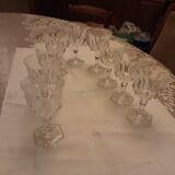 8 CUT CRYSTAL WINE GLASSES