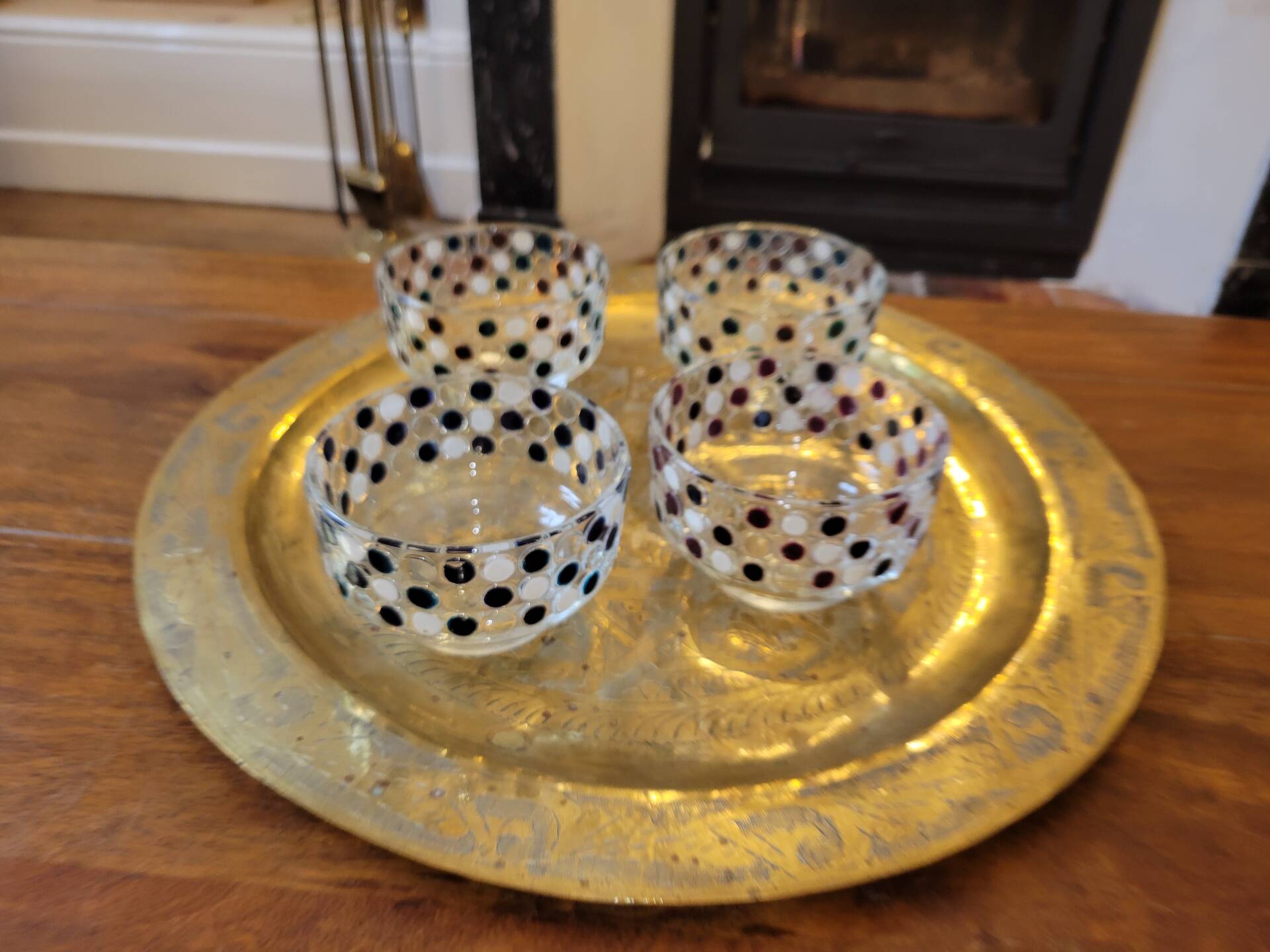 4 glass bowls La Rochère