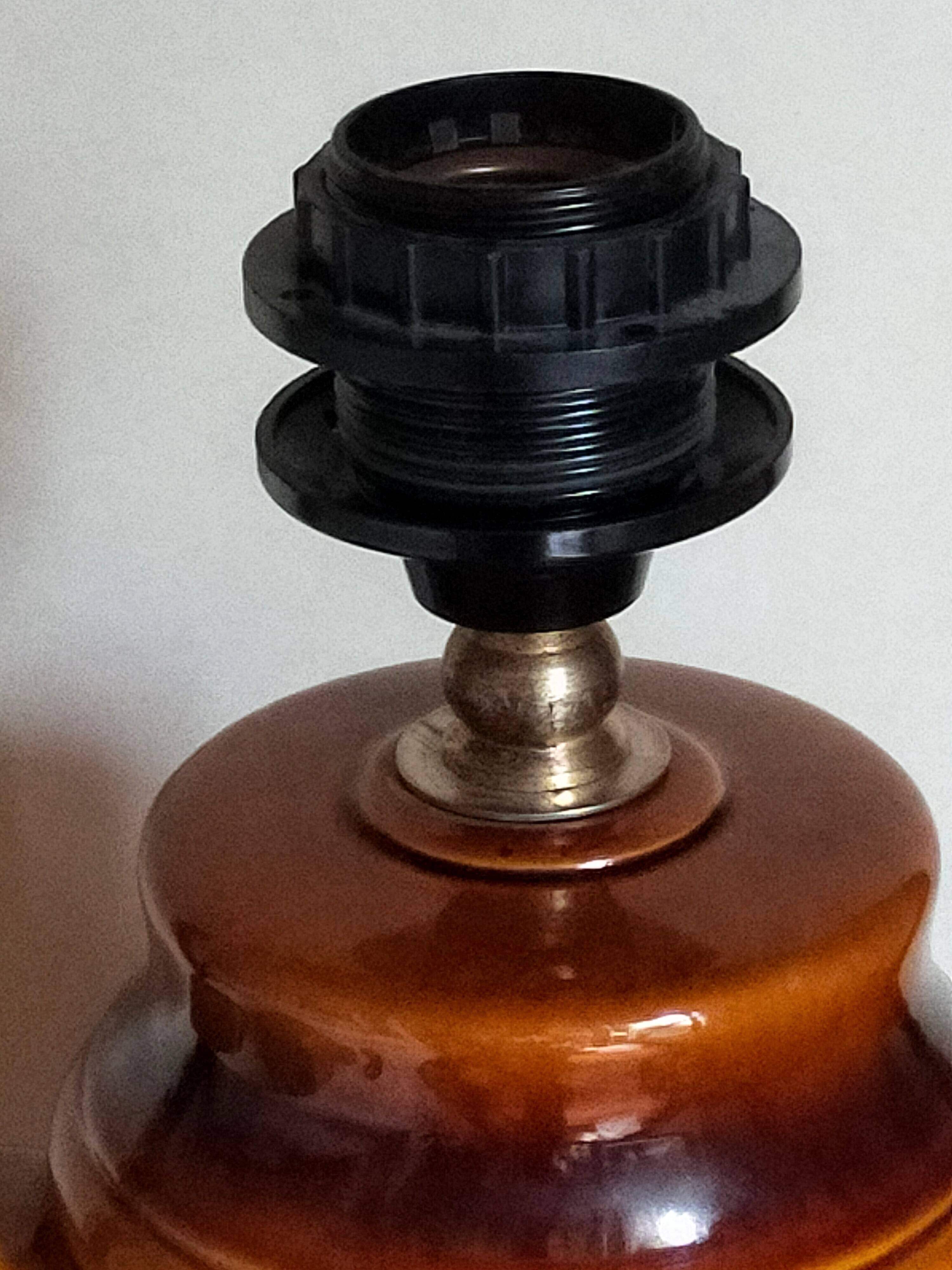 West germany ceramic floor lamp 70s