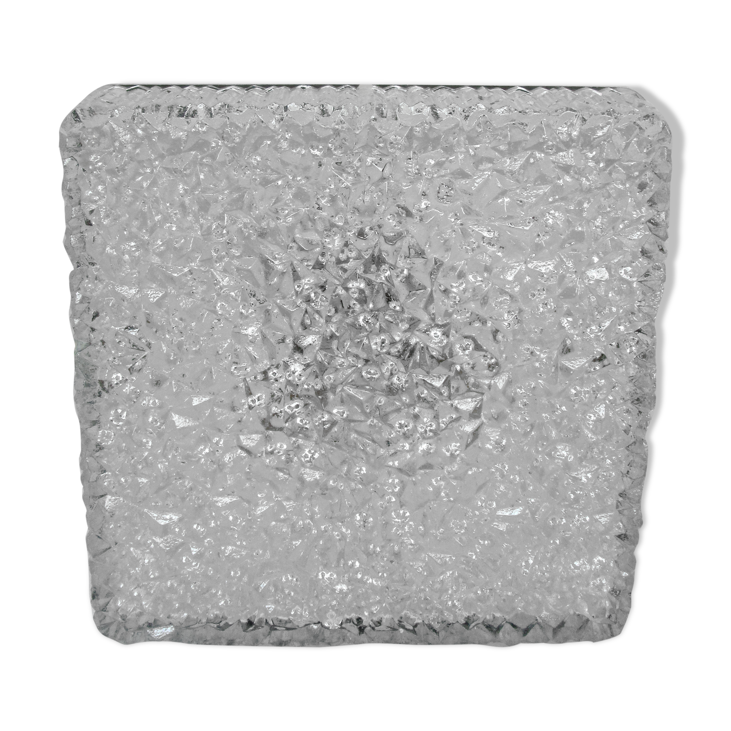 Apply Holophane XL square thick molded glass design 60 / 70 33 cmx33 cm