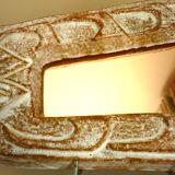 Fish mirror, glazed ceramic, signed Robert Meynard, Vallauris, 1950
