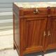 Art Deco sideboard in walnut with a marble top