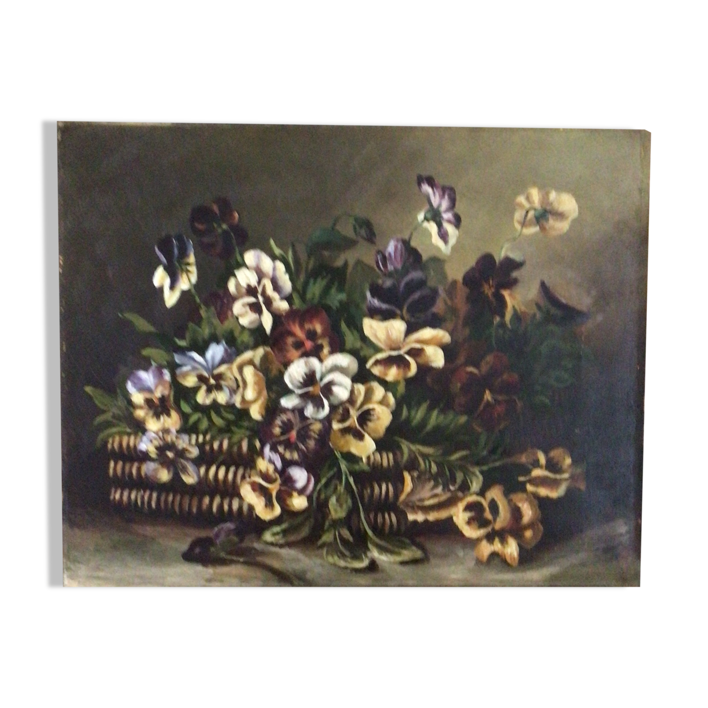 Oil on canvas basket of thought 1901