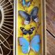 Three vintage butterfly frames