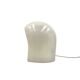Organic white ceramic table lamp, Italy 1970