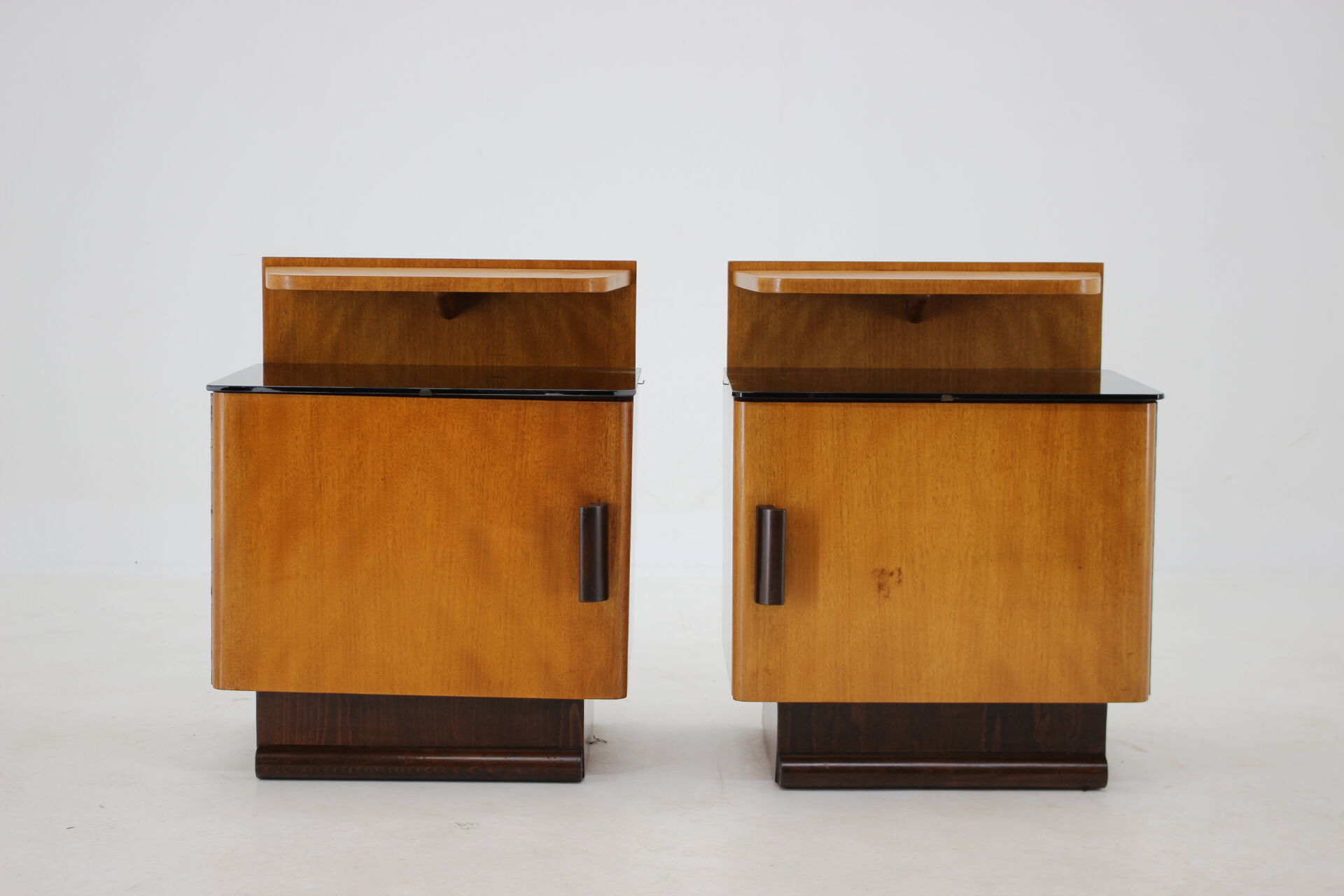 1950s Pair of Bedside Tables, Czechoslovakia