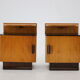 1950s Pair of Bedside Tables, Czechoslovakia