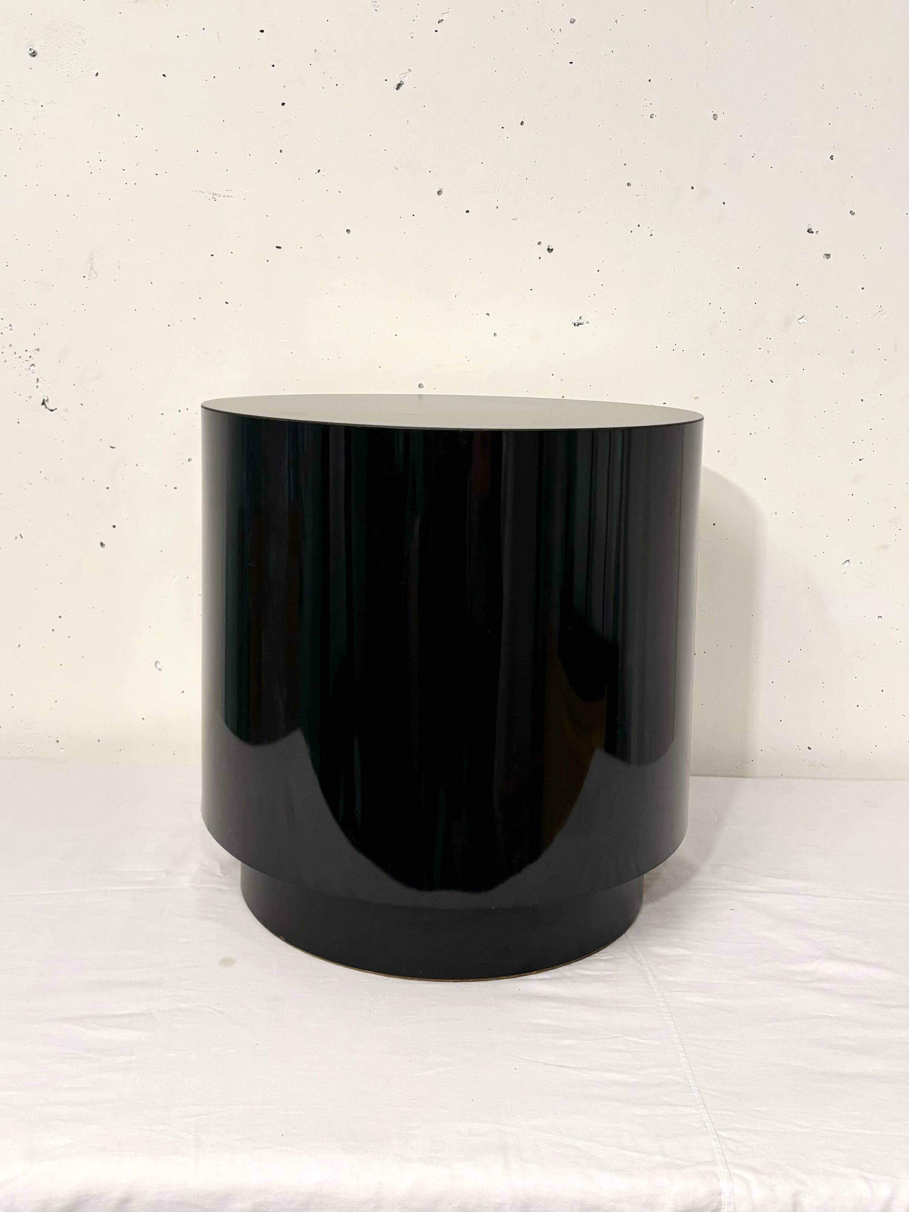 Side table, black melamine coffee table, 1970
