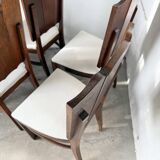 Set 6 chaises art déco chêne 1940