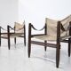 Pair of Safari Armchairs by Gianfranco Legler for Zanotta, 1960s