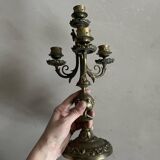 Old metal candlestick