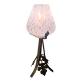 Lampe veilleuse art deco fer forgé , 32x12 tres bon etat