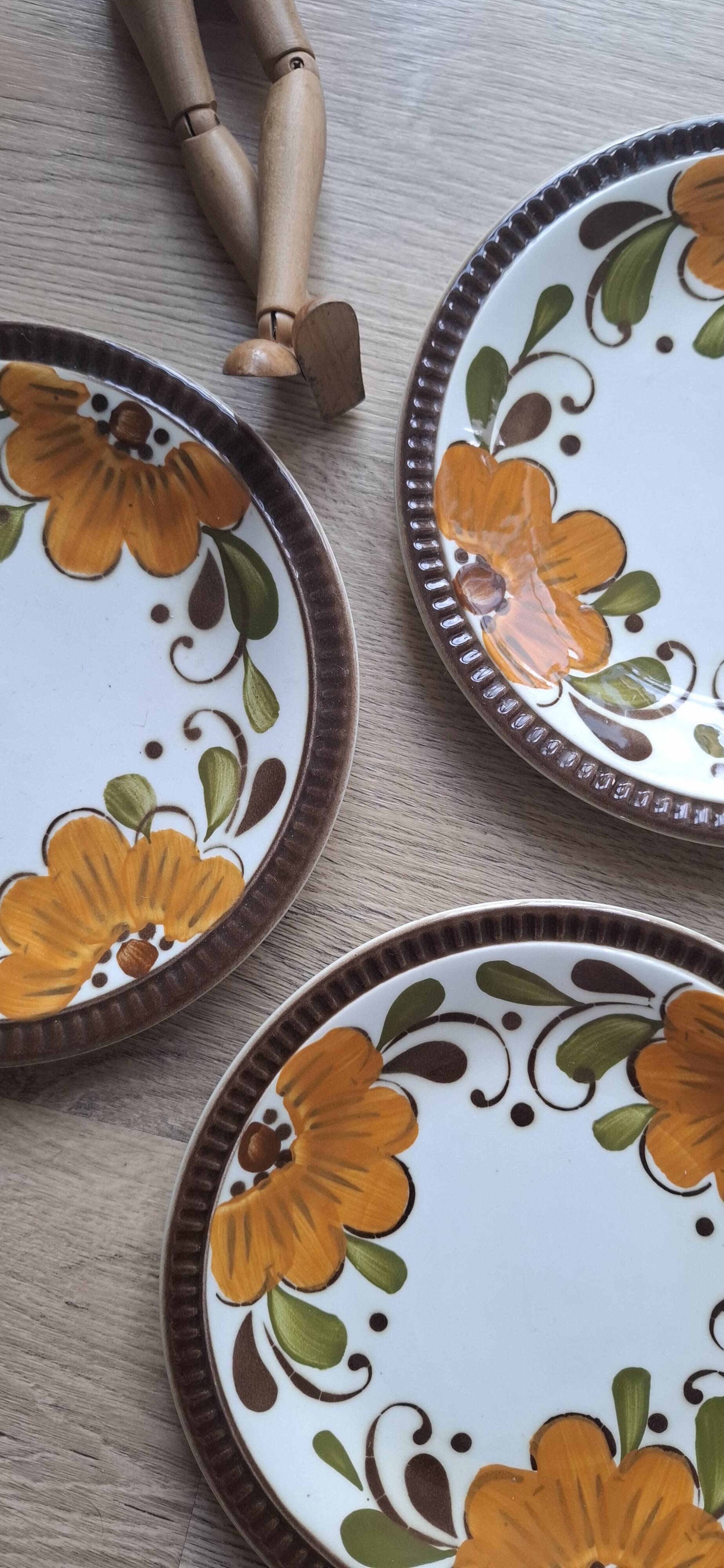 Set 5 assiettes Paradisio Boch 1966