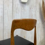 Series of 6 scandinavian chairs