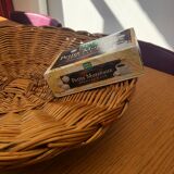 Wicker basket on stand