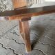 Pair of large solid oak farm benches