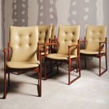 Un ensemble de six fauteuils des années 1960/1970 pour Vamdrup Stolefabrik