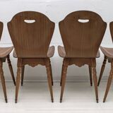 After Carlo Ratti Mid-Century Modern Italian Bentwood Chairs, 1950s