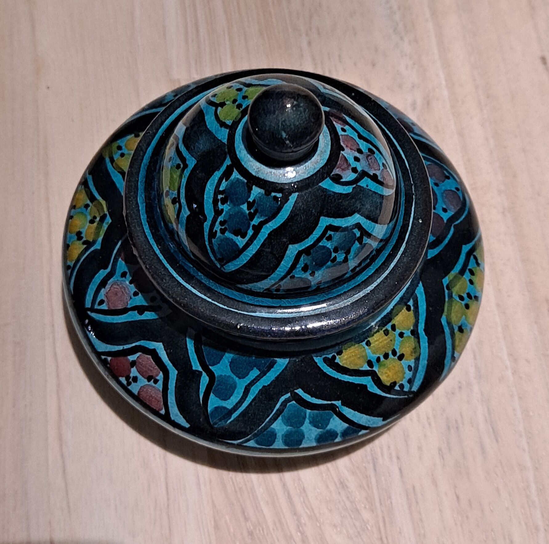 Safi blue Moroccan box