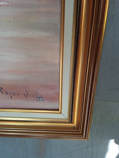 Roger Vivés painting fantasia oil on canvas