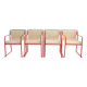 4 stackable chairs Gastone Rinaldi Thema Italy