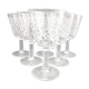 Set de 6 verres à porto ciselés