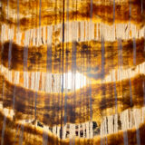 Vintage / bohemian chic wooden lamp