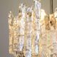 Large frosted glass chandelier from Murano by Kalmar, Austria, 1960s.