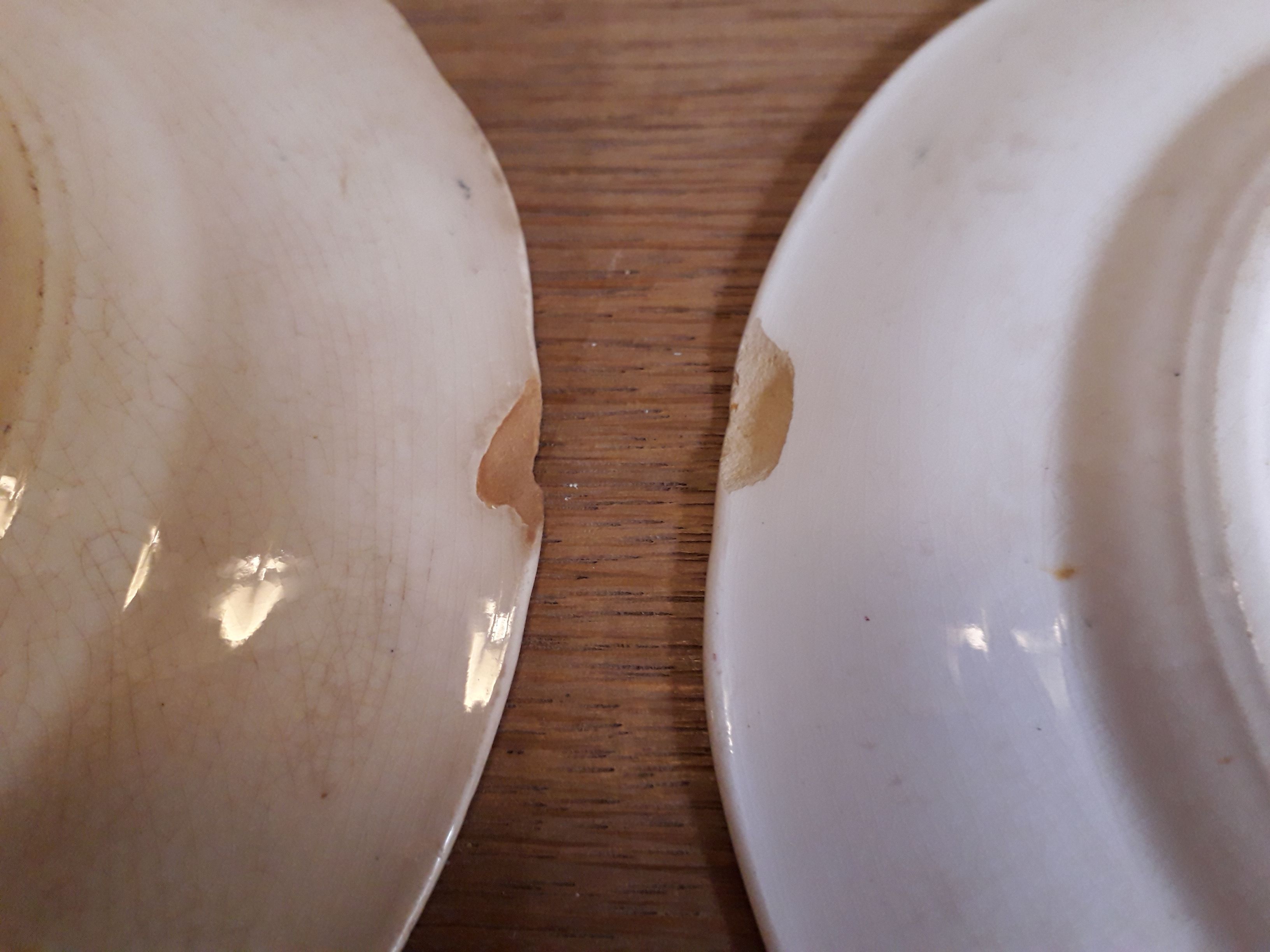 Set of 9 dessert plates Longwy moèle Montmorency end 19th