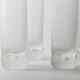 Vintage set of 5 Murano drinking glasses - ice effect with bubble details, heavy quality - Italian design from the 1970s - long drink glasses, gift idea.