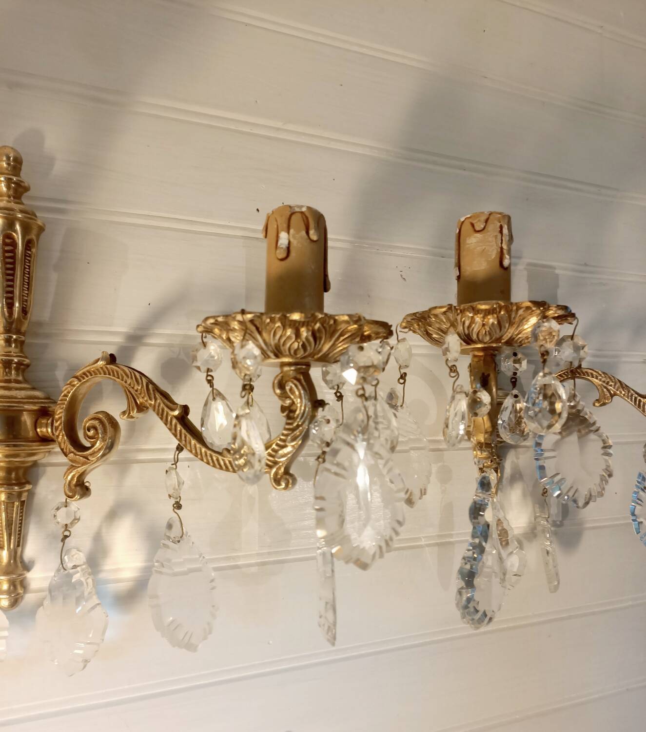 Pair of tassel sconces