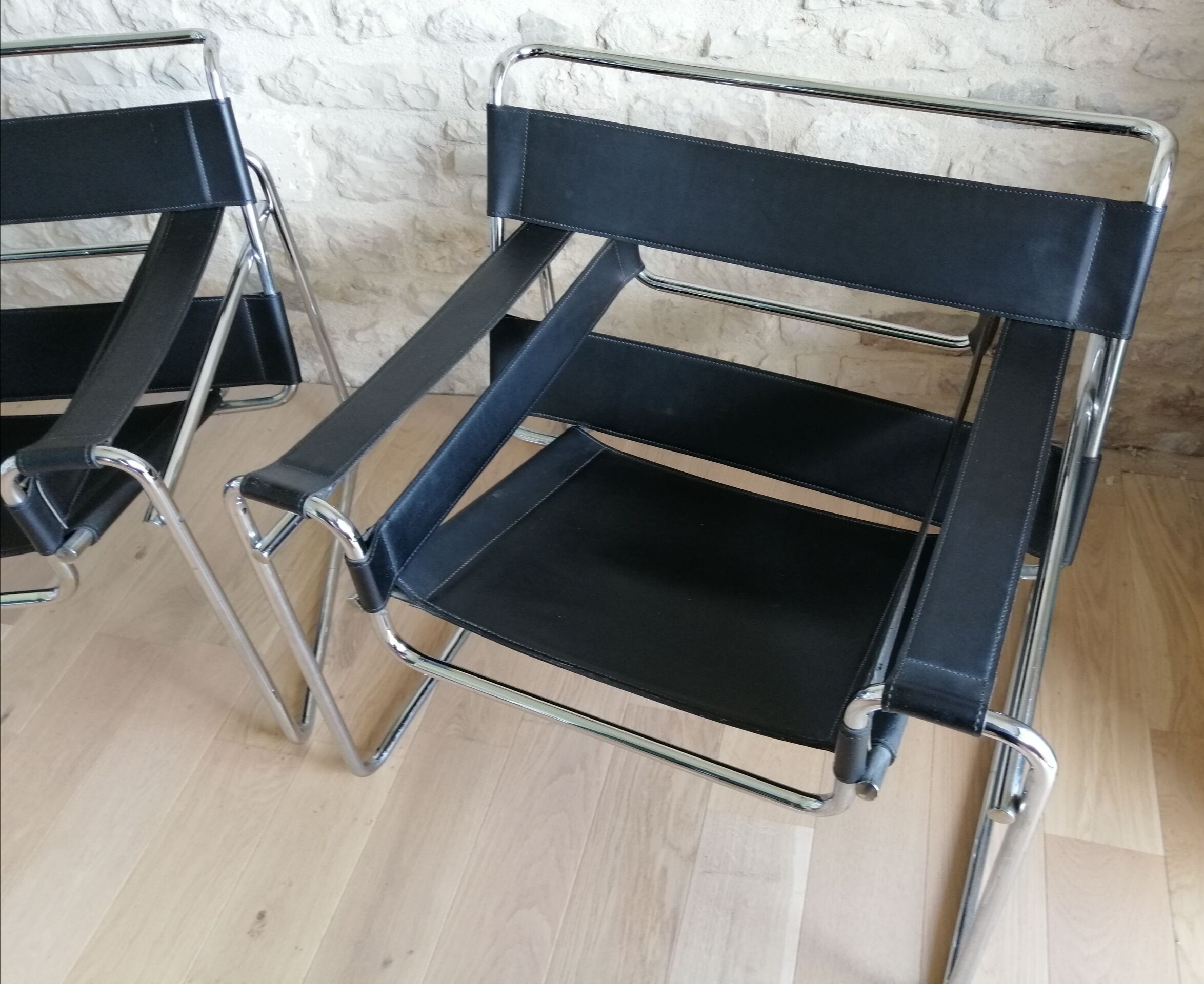 Wassily armchairs by Marcel Breuer