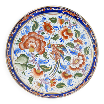 Decorative plate in Clamecy earthenware – hand-painted decoration