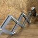 Beautiful accordion wall lamp 50,60', vintage lamp zigzag industrial design