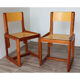 Pair of vintage chairs by André Sornay in wood 1960