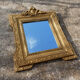Old stucco and gilded wood mirror 50x65cm