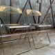 Paire Chaises Plia Jaune Giancarlo Piretti Castelli Vintage