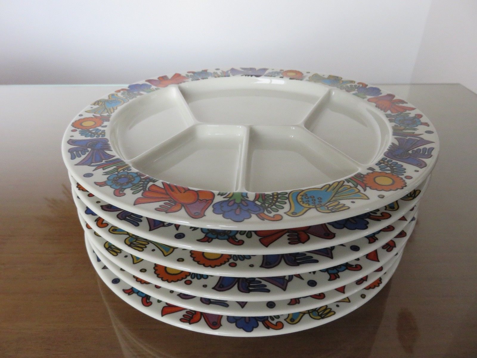 6 plates Acapulco Villeroy & Boch years 70
