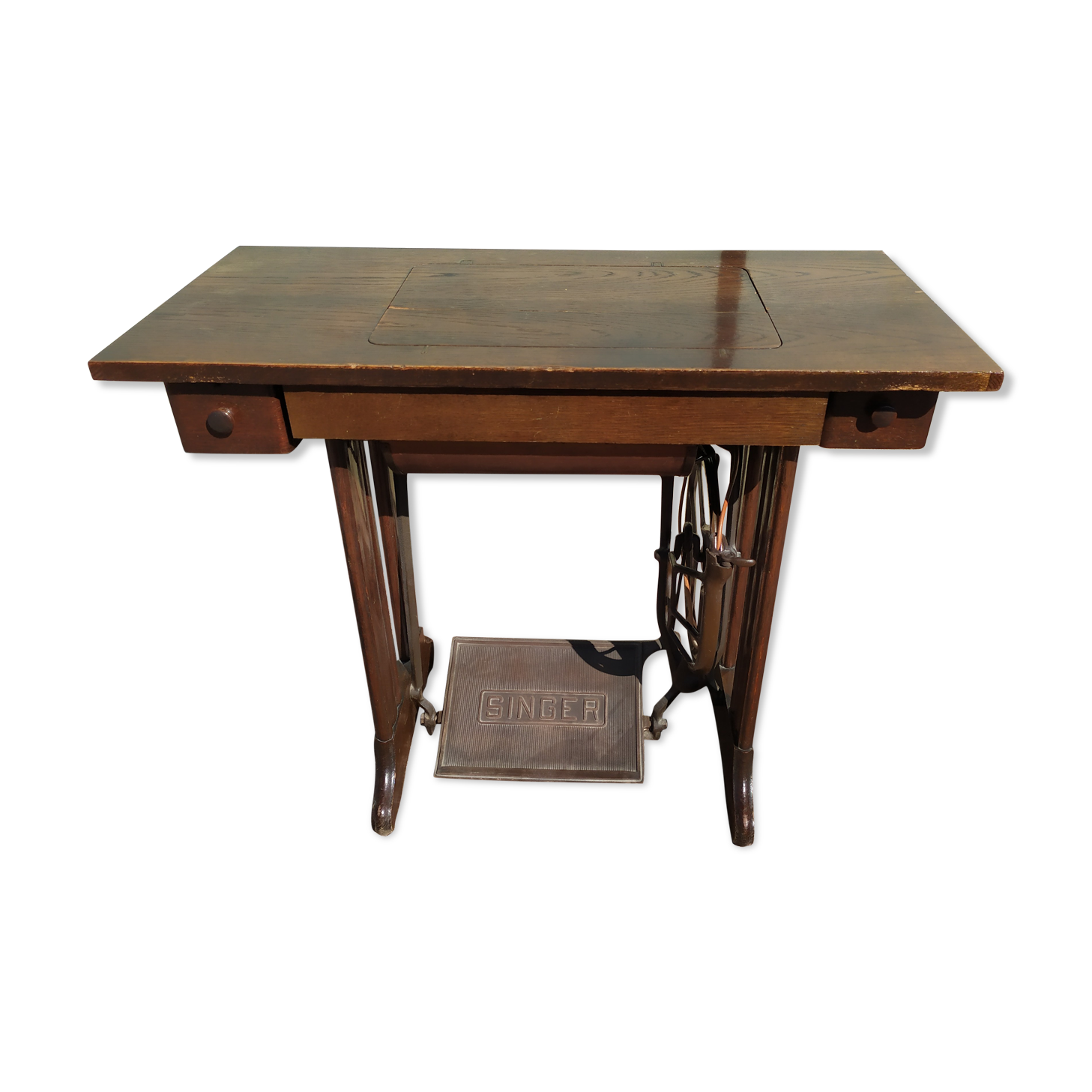 Meuble pour machine a coudre Singer - petit Bureau