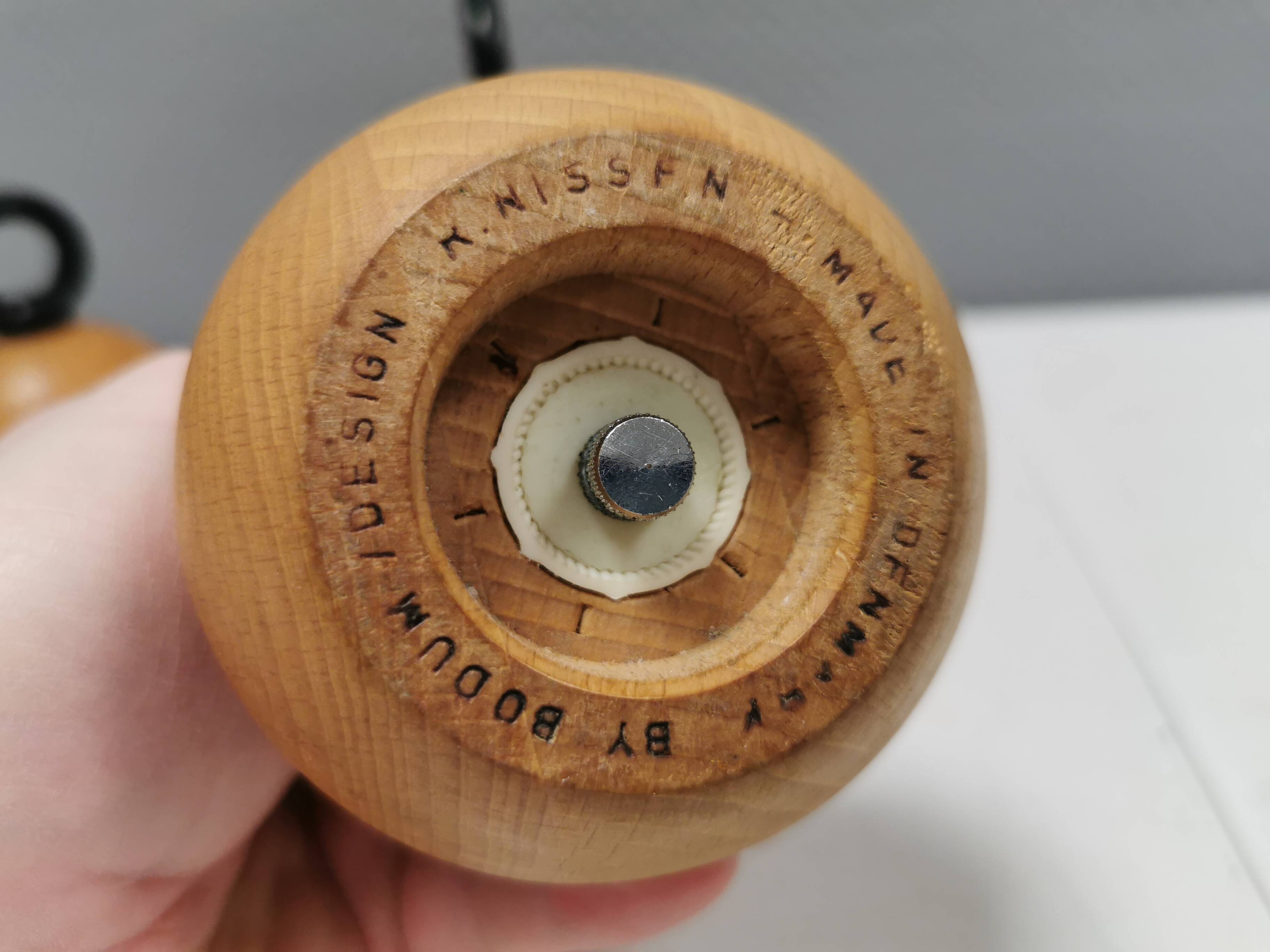 Pepper and salt grinders designed by jörgensen and nissen for bodum Denmark