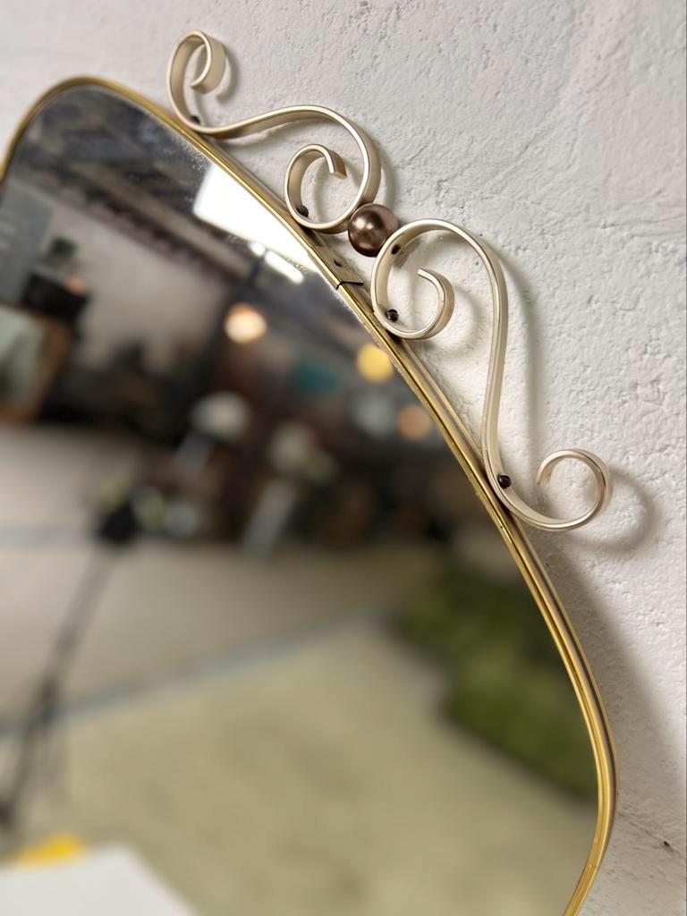 Vintage rockabilly mirror