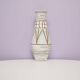 Vintage large white geometric west germany vase scheurich