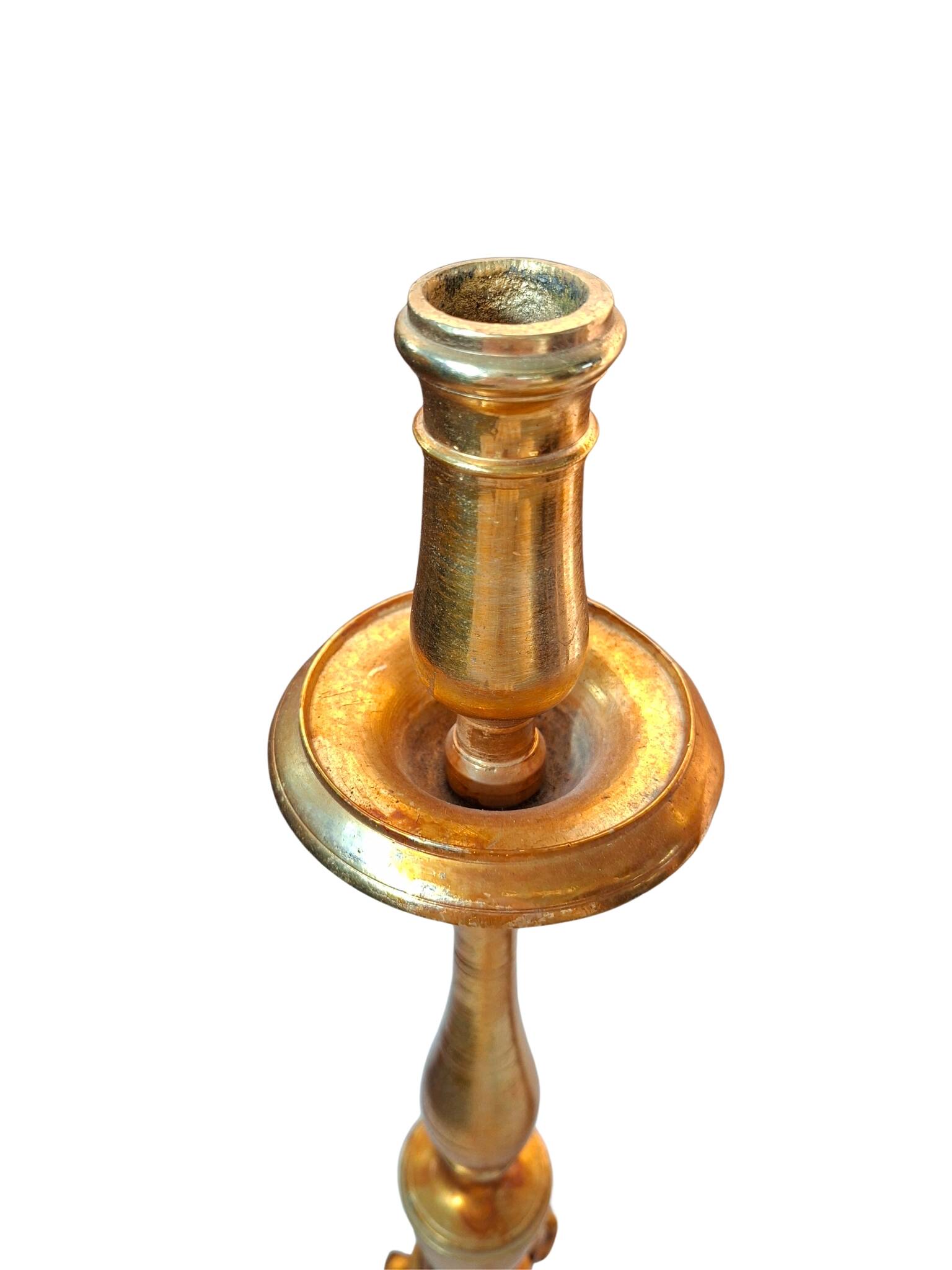 Paire de candélabres d'autel baroques