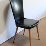 Suite of 8 baumann chairs, "essor" model – 1960s