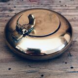 Vintage brass pocket ashtray