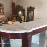 Louis xvi style half-moon silverware display case