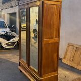 Antique wardrobe, 2 mirrored doors, 50s-60s
