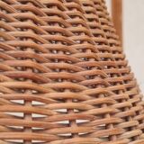 Vintage rattan floor lamp