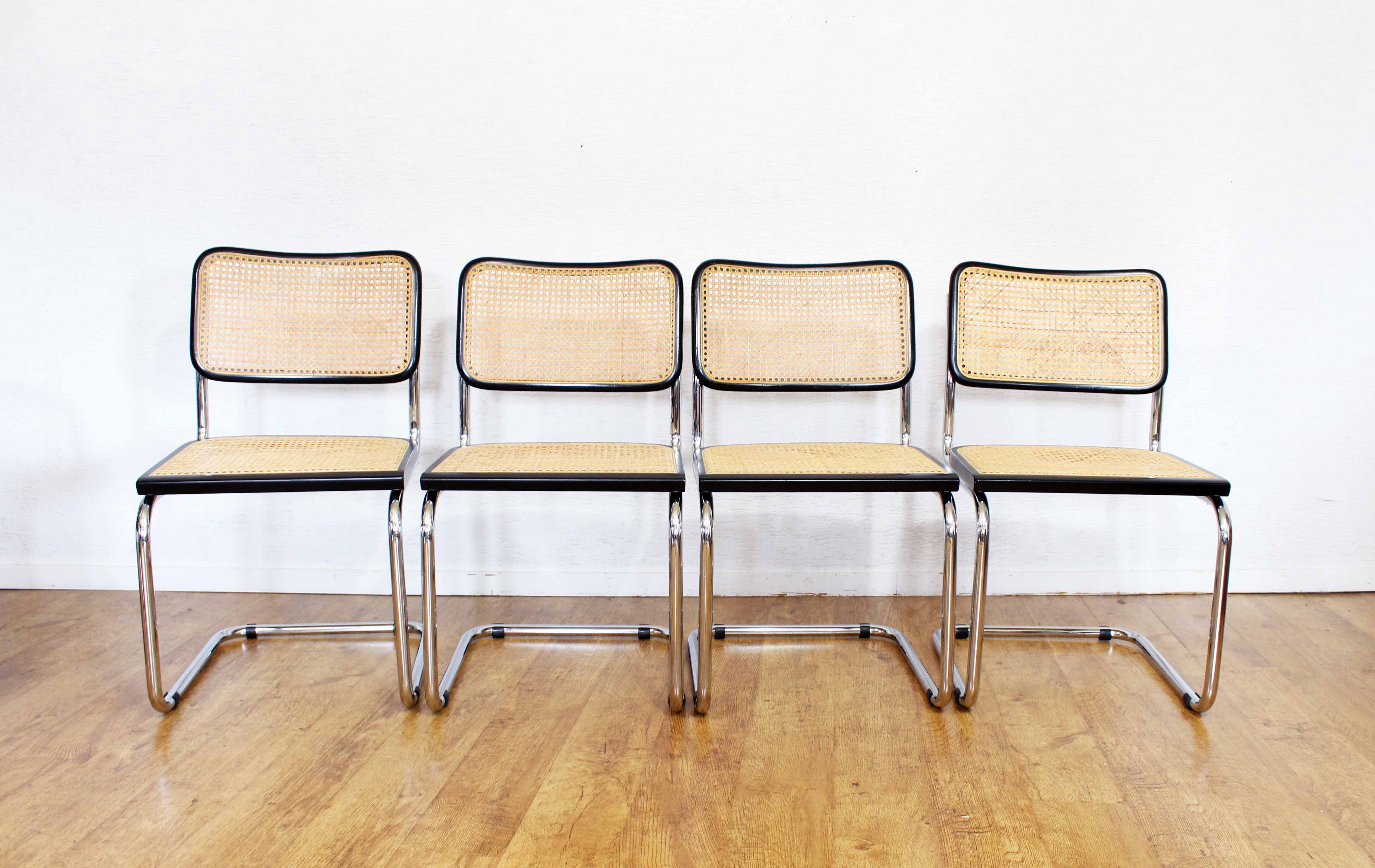 Set of 4 chairs Marcel Breuer B32 70s